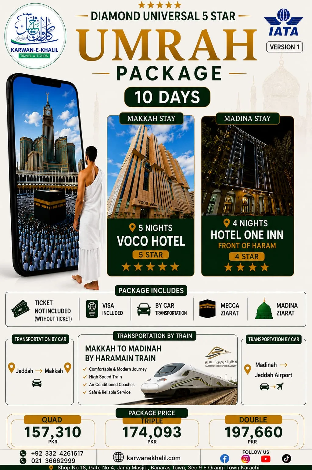 10 days Umrah Packages in Karachi