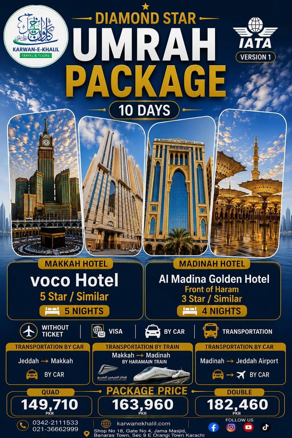 20 days Umrah Packages Karachi
